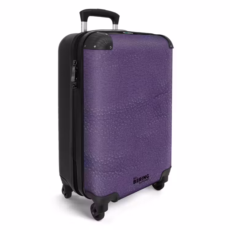 Koffer - Lederen look violet paars — 2