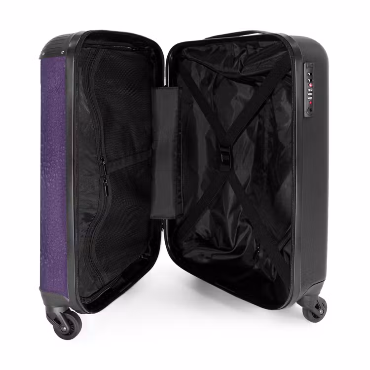 Koffer - Lederen look violet paars — 4