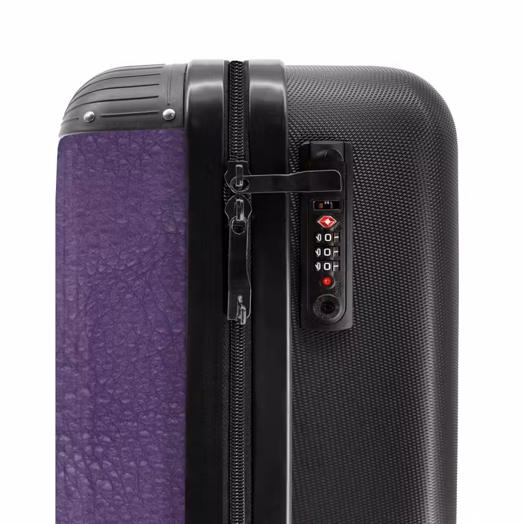 Koffer - Lederen look violet paars — 5