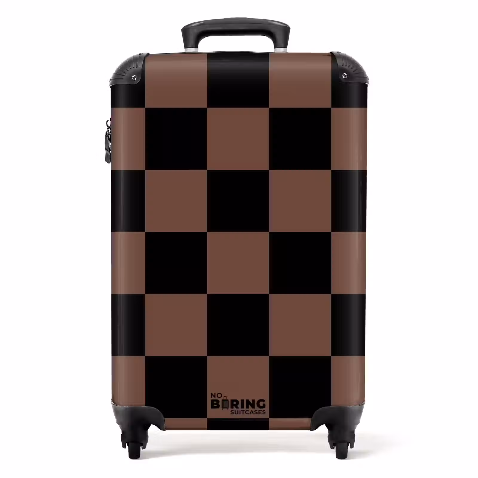 Koffer - Squares - Zwart/Bruin — 1