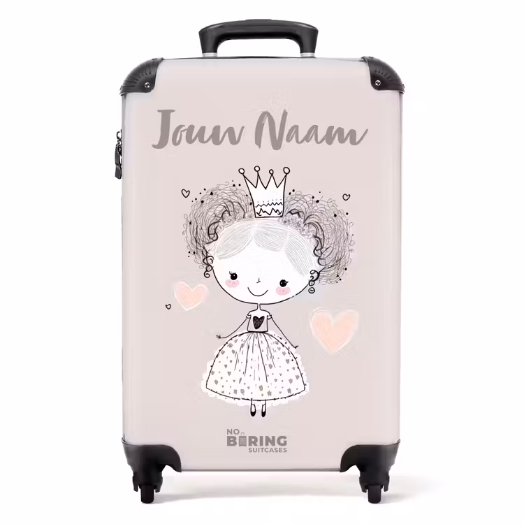 Koffer met naam - Prinses met krulletjes — 1
