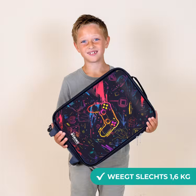 Kinderkoffer - Gamerwereld in neonstijl — 2