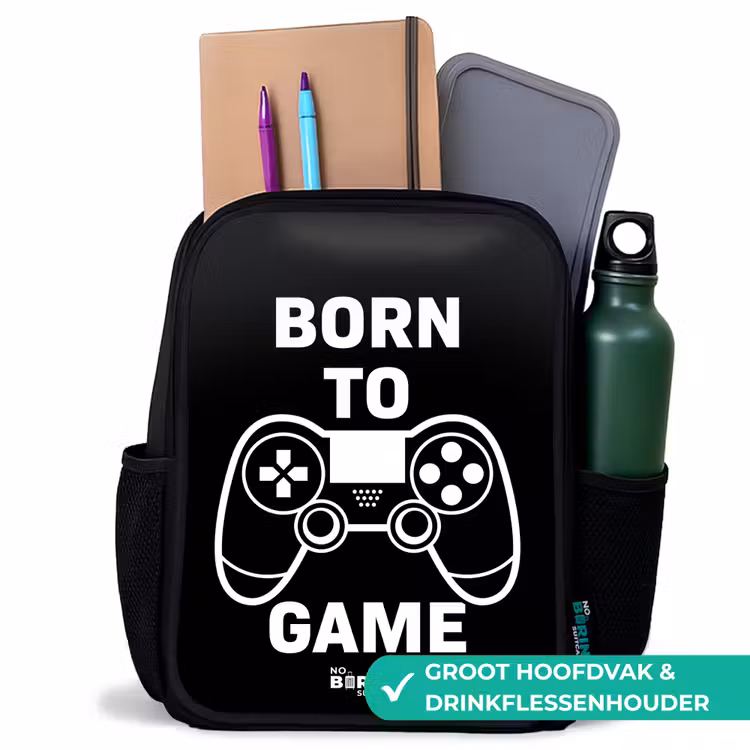 Kinderrugzak - Zwart - Born to game met controller — 4
