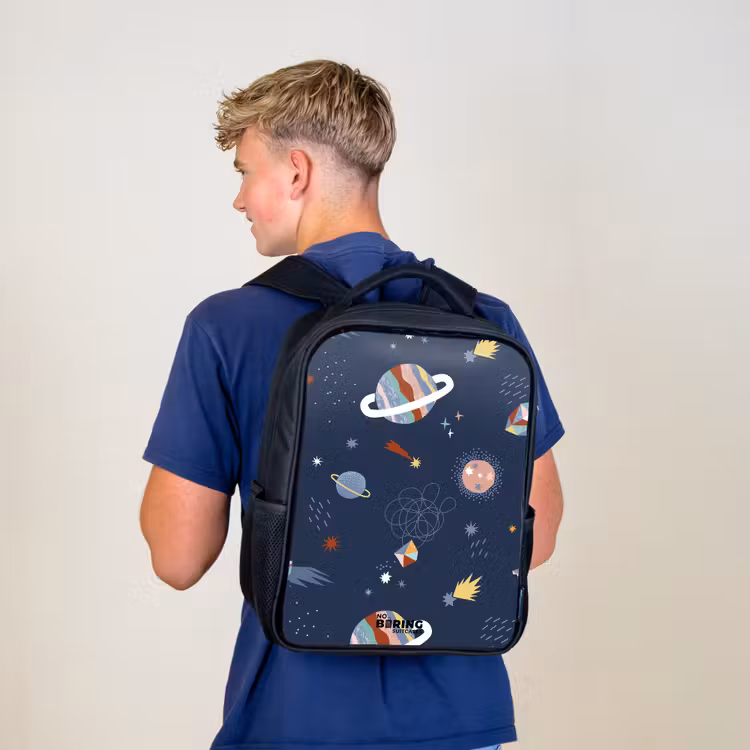 Kinderrugzak - Zwart - Planeten in de hemel — 6