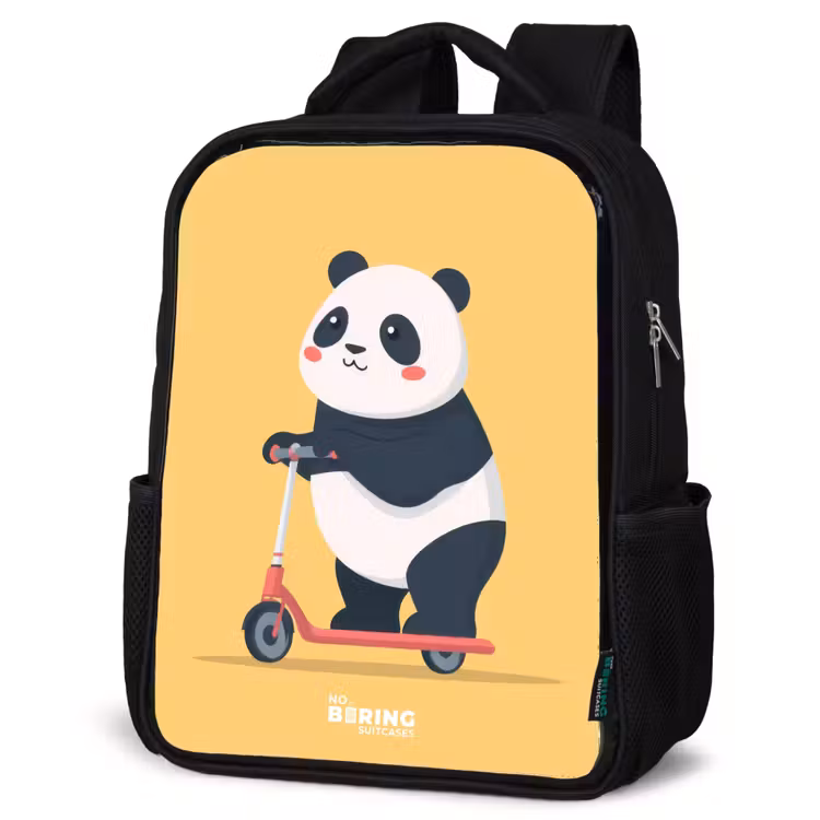 Kinderrugzak - Zwart - Panda - Step - Geel — 7
