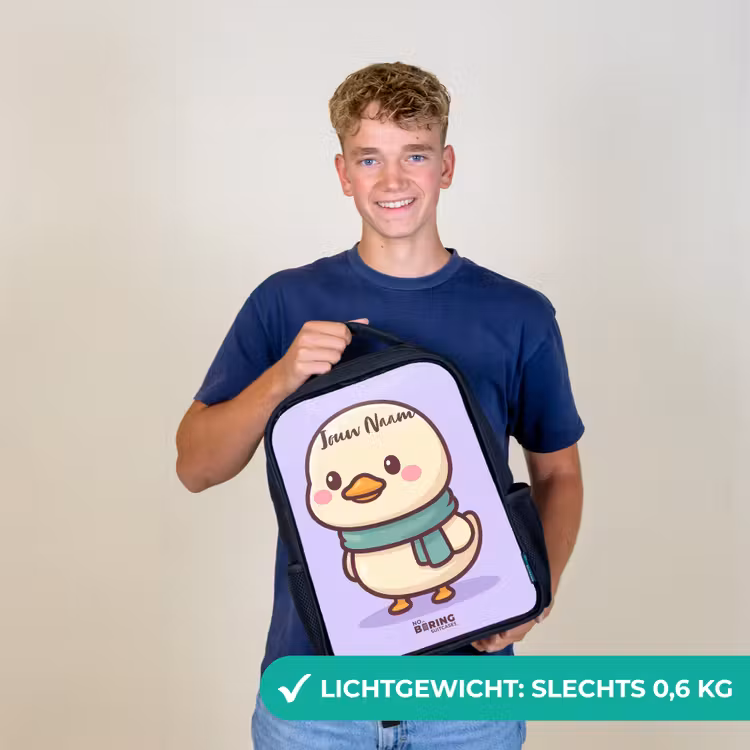 Kinderrugzak - Zwart - Kawai - Eend - Sjaal — 3