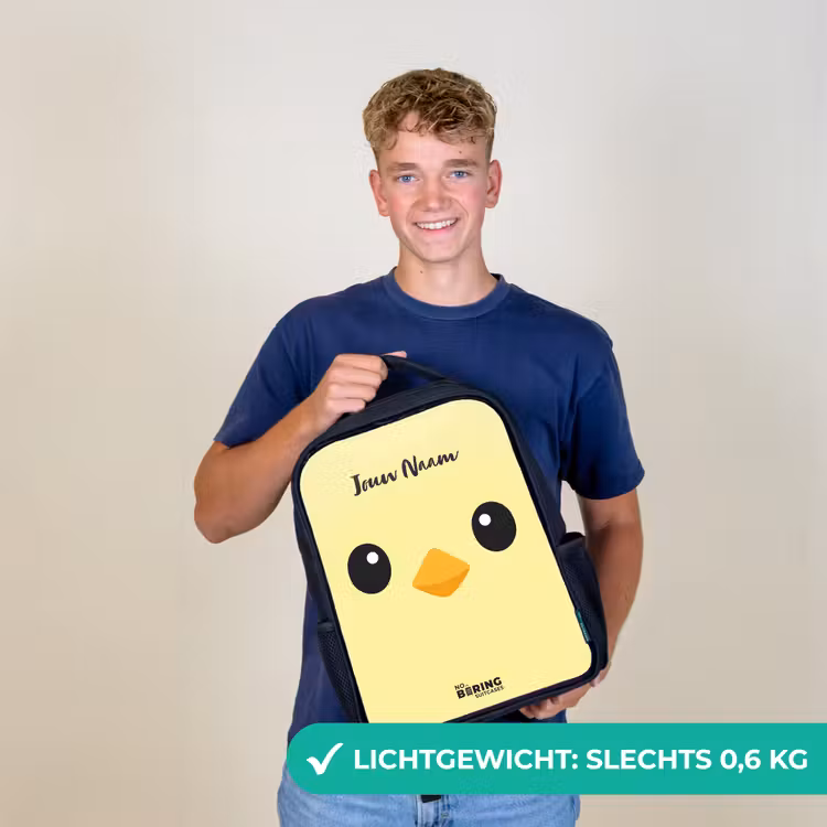 Kinderrugzak - Zwart - Kawai - Kuiken - Geel — 3