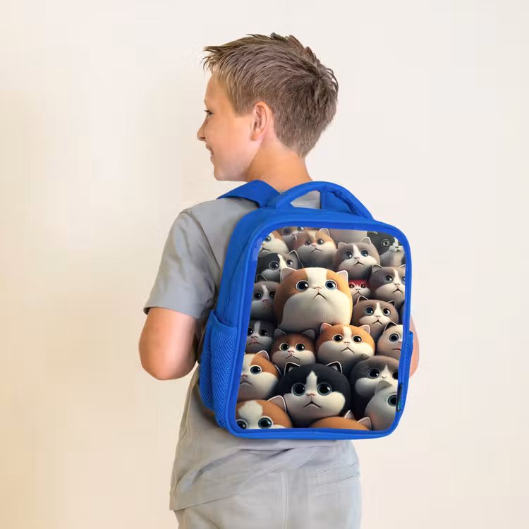 Kinderrugzak - Blauw - Lapjes Katjes β 3