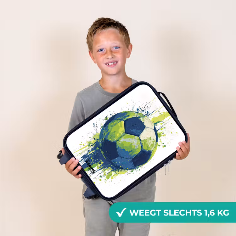 Kinderkoffer - Voetbal - Verf - Groen - Blauw — 2