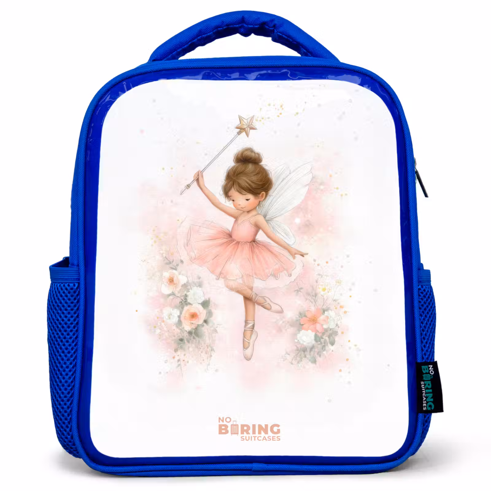 Kinderrugzak - Blauw - Ballerina fee in roze — 1