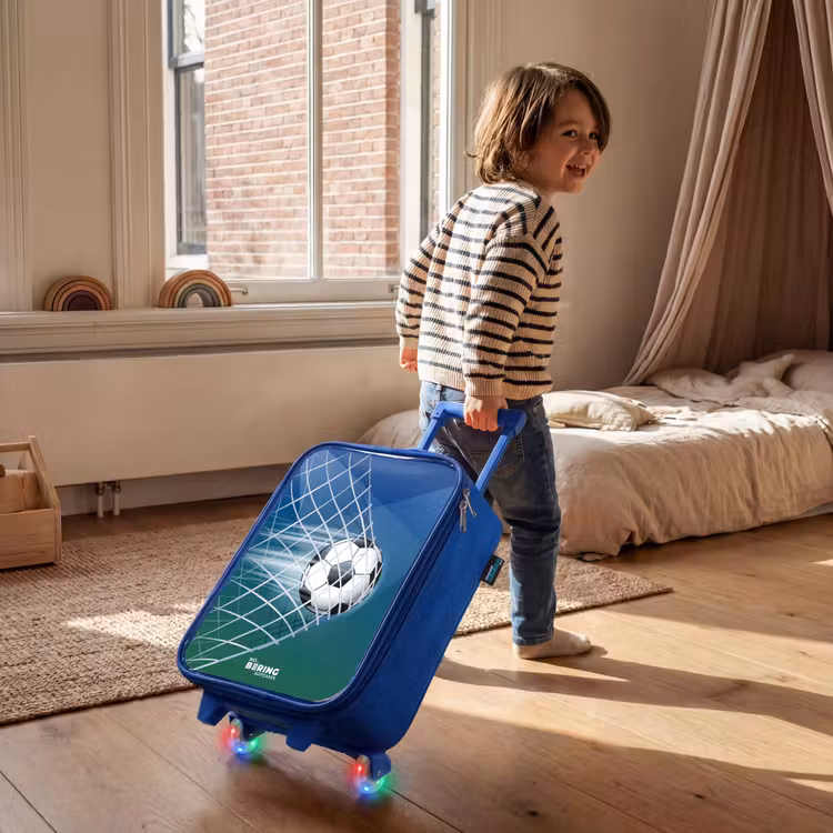 Kinderkoffer - Blauw - Bal in het goal — 3