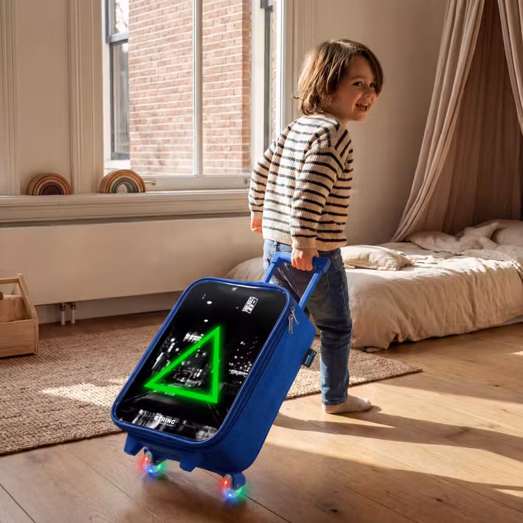 Kinderkoffer - Blauw - Felgroene driehoek — 3