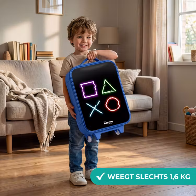 Kinderkoffer - Blauw - Knoppen van een gameconsole — 2