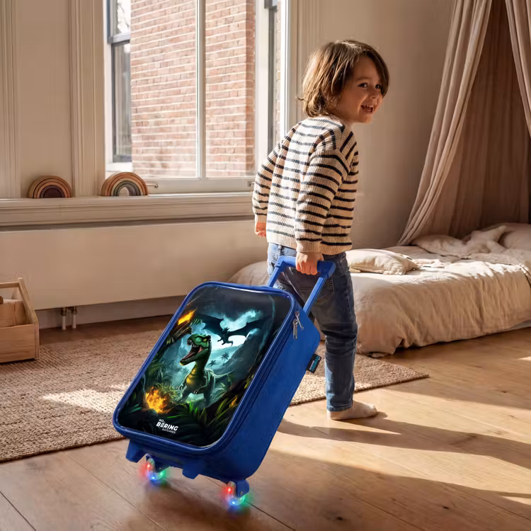 Kinderkoffer - Blauw - Dinosaurus en draak in vurige junglevallei — 3