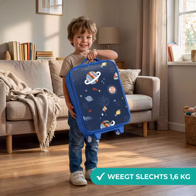 Kinderkoffer - Blauw - Planeten in de hemel — 2