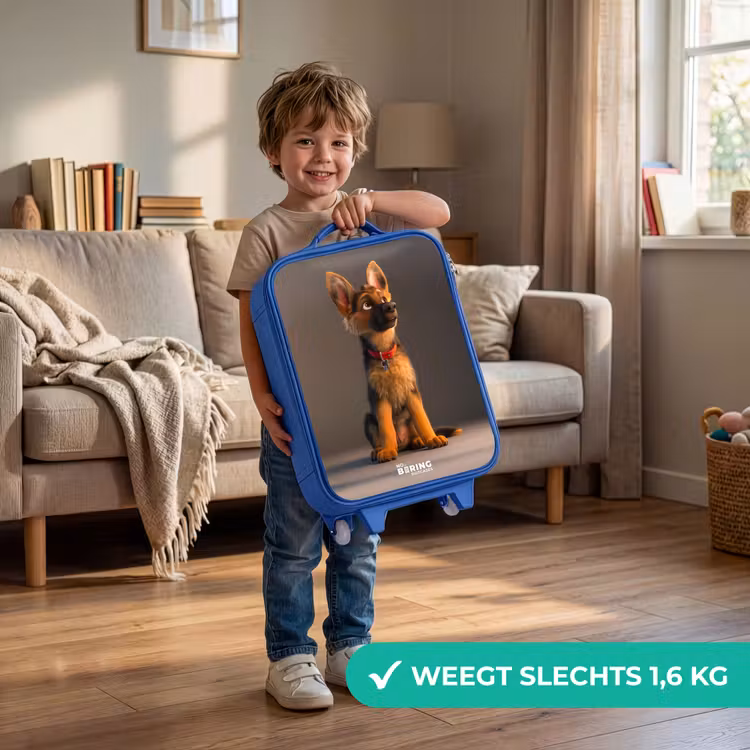 Kinderkoffer - Blauw - Hidde herder — 2