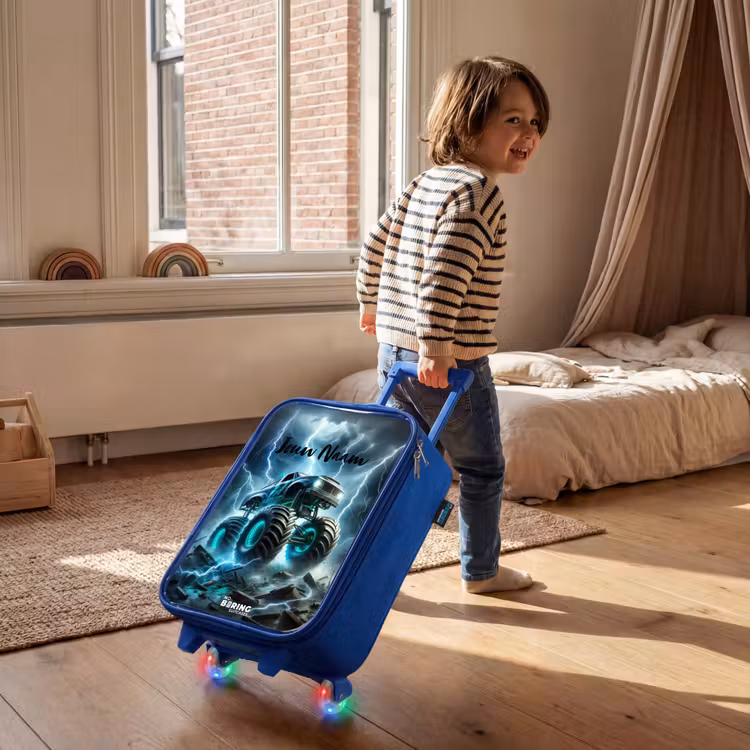 Kinderkoffer - Blauw - Thunder Wheels — 3