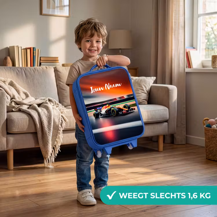 Kinderkoffer - Blauw - Furious F1 — 2