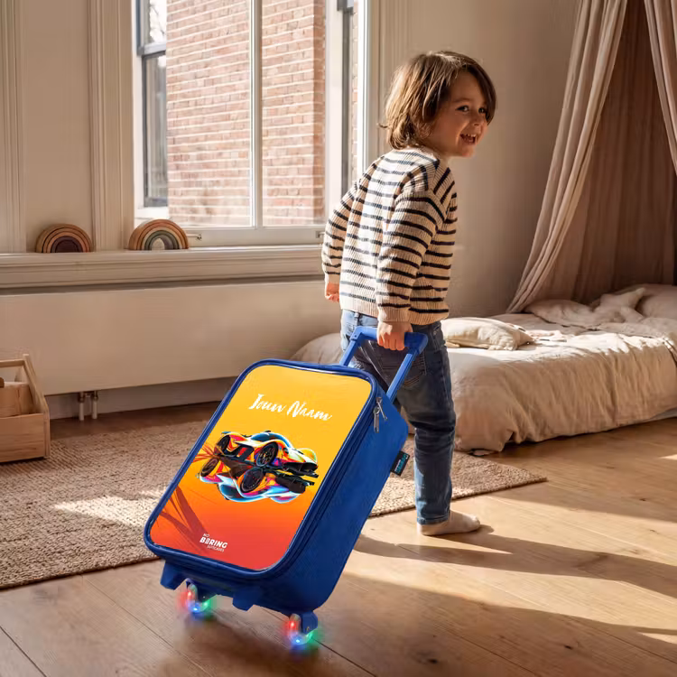 Kinderkoffer - Blauw - Sunbeam sprinter — 3