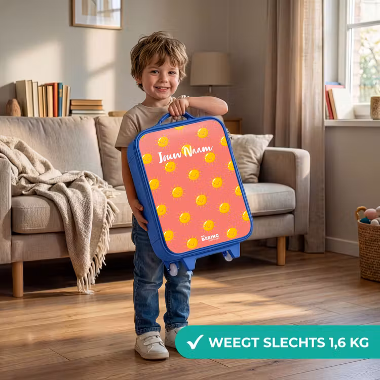 Kinderkoffer - Blauw - Sunny situation koraal — 2