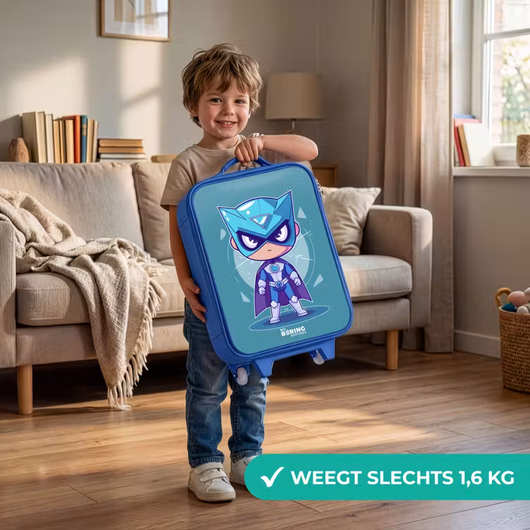 Kinderkoffer - Blauw - Turquoise tornado — 2