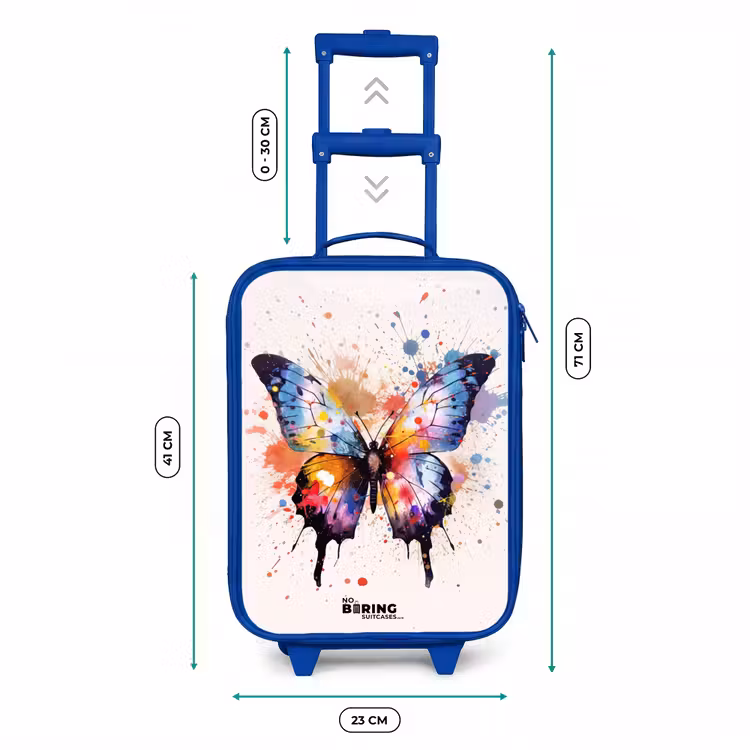 Kinderkoffer - Blauw - Vlinderexplosie — 6