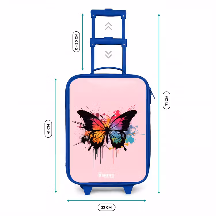 Kinderkoffer - Blauw - Vlinderverf — 6