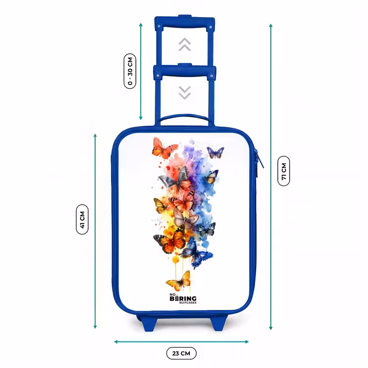 Kinderkoffer - Blauw - Vlinderzwerm — 6
