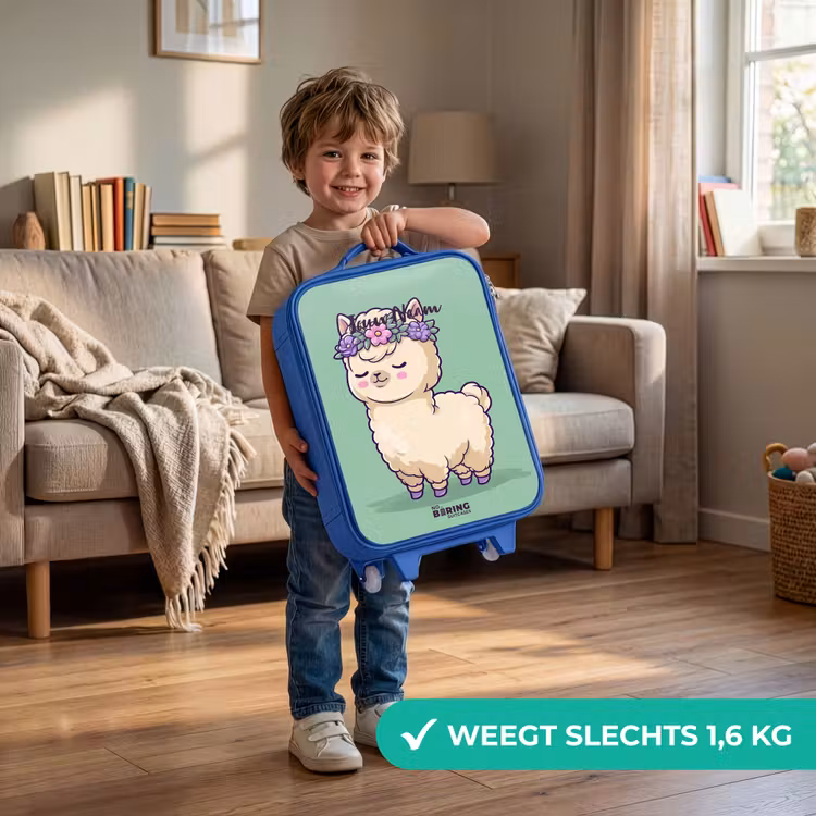 Kinderkoffer - Blauw - Kawai - Alpaca - Groen — 2