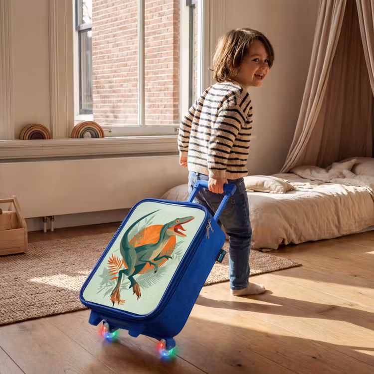 Kinderkoffer - Blauw - Sluipende jager met bladeren — 3