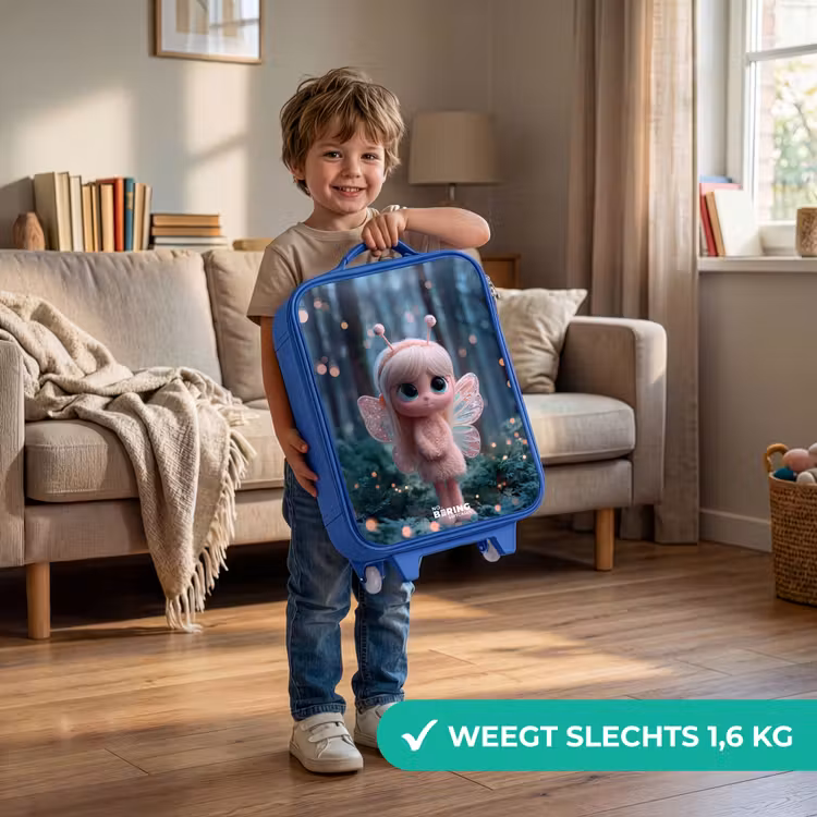 Kinderkoffer - Blauw - Fairy - Bos - Glitters — 2