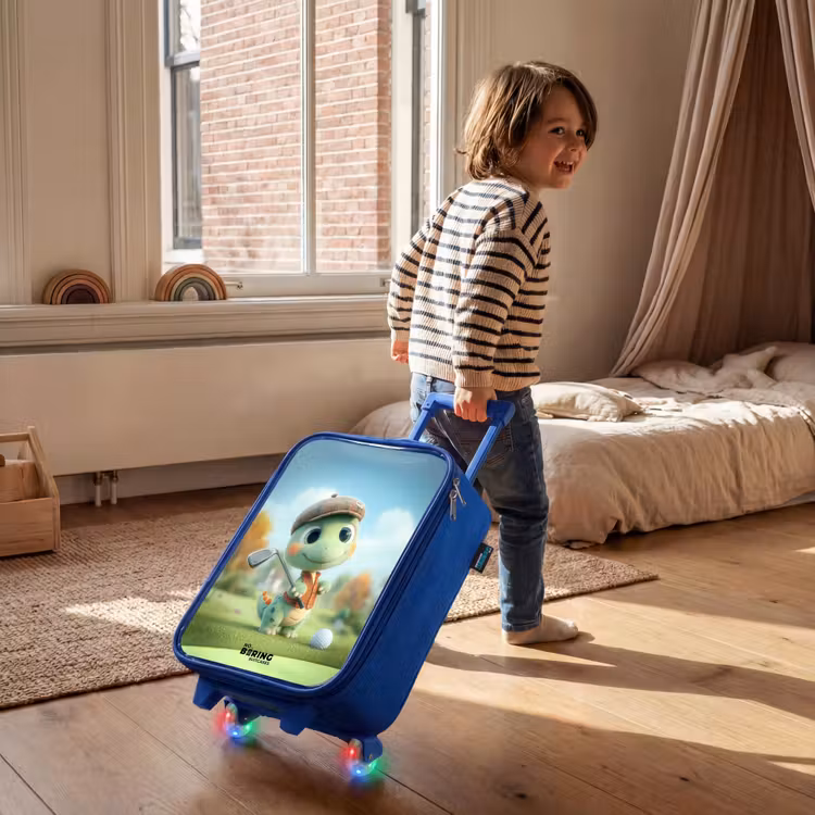 Kinderkoffer - Blauw - Golf - Dino - Groen — 3