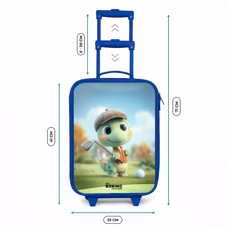 Kinderkoffer - Blauw - Golf - Dino - Groen — 6