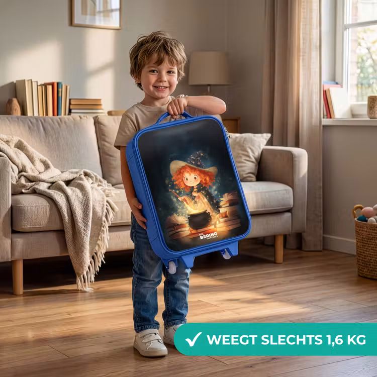 Kinderkoffer - Blauw - Heks met Sprankelende Toverdrank — 2