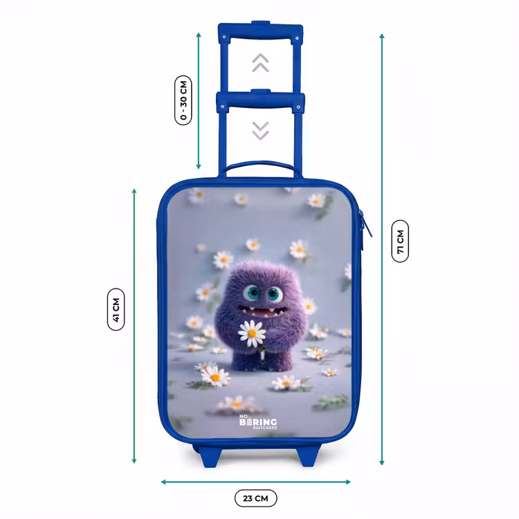 Kinderkoffer - Blauw - Paars Pluizig Vriendje met Madelief — 6
