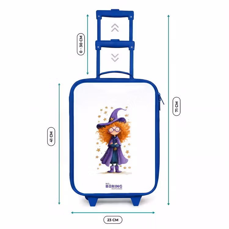 Kinderkoffer - Blauw - Sterrenmagie met krullen — 6