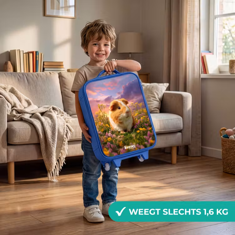 Kinderkoffer - Blauw - Cavia - Natuur - Dier — 2