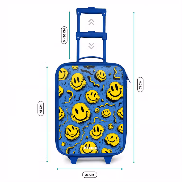 Kinderkoffer - Blauw - Smiley - Geel - Blauw — 6