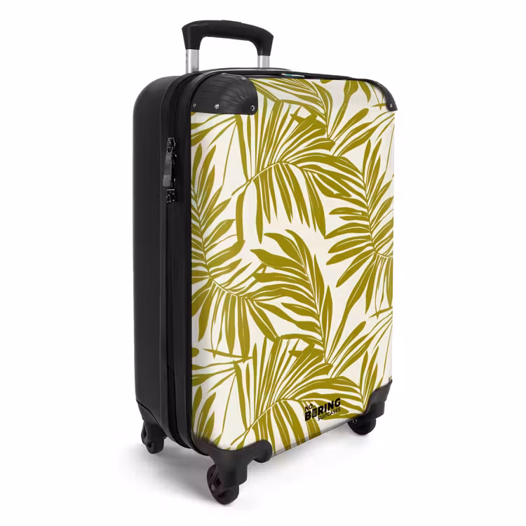 Koffer - Palmblad - Patroon - Groen — 2