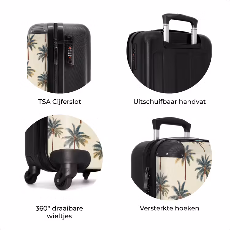 Koffer - Palmbomen - Tropisch - Groen — 7