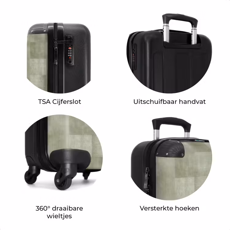 Koffer - Vlakken - Rustiek - Groen — 7