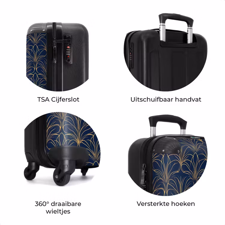 Koffer - Deco - Waaier - Blauw — 7