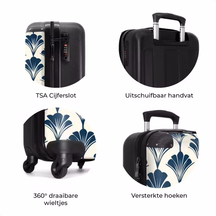 Koffer - Klassiek - Motief - Blauw — 7