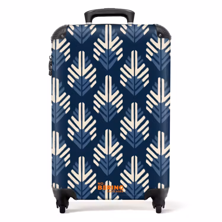 Koffer - Modern - Patroon - Blauw — 1