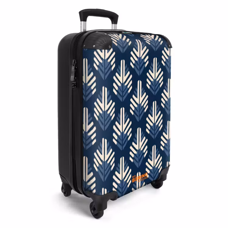 Koffer - Modern - Patroon - Blauw — 2