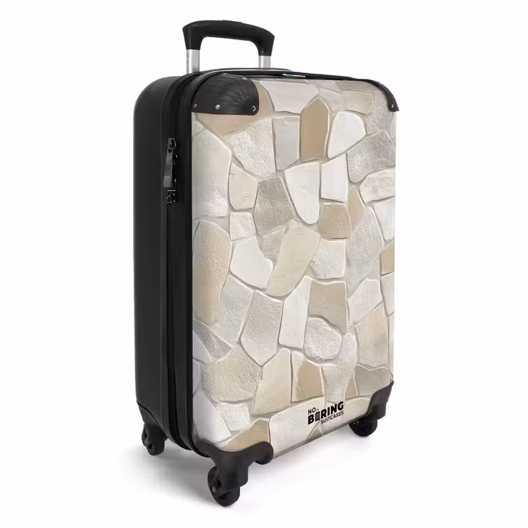 Koffer - Mozaïek - Stenen - Beige — 2