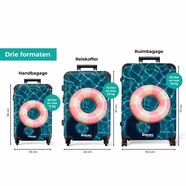 Koffer - Drijvend - Zwemband - Water — 8