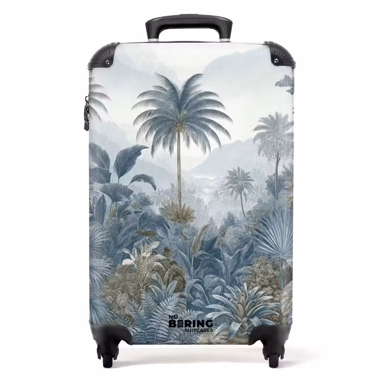 Koffer - Jungle - Modern - Blauw - Groen — 1