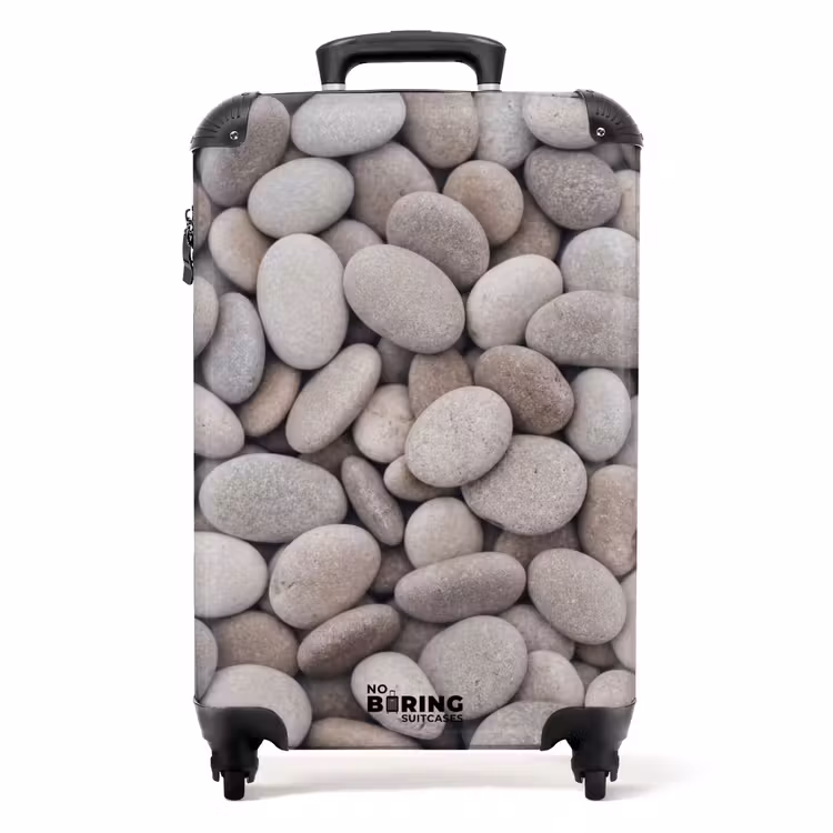 Koffer - Kiezels - Stenen - Grijs — 1