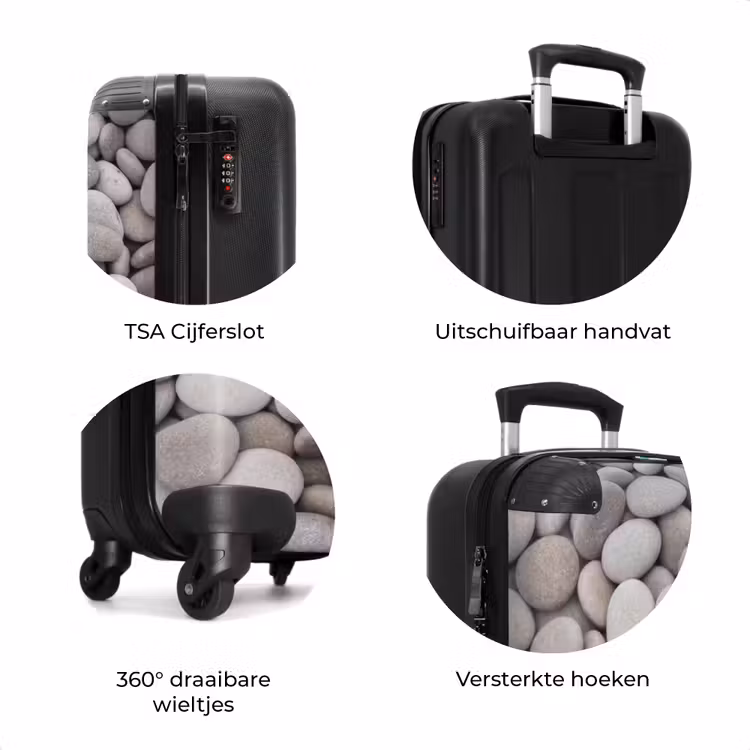 Koffer - Kiezels - Stenen - Grijs — 7